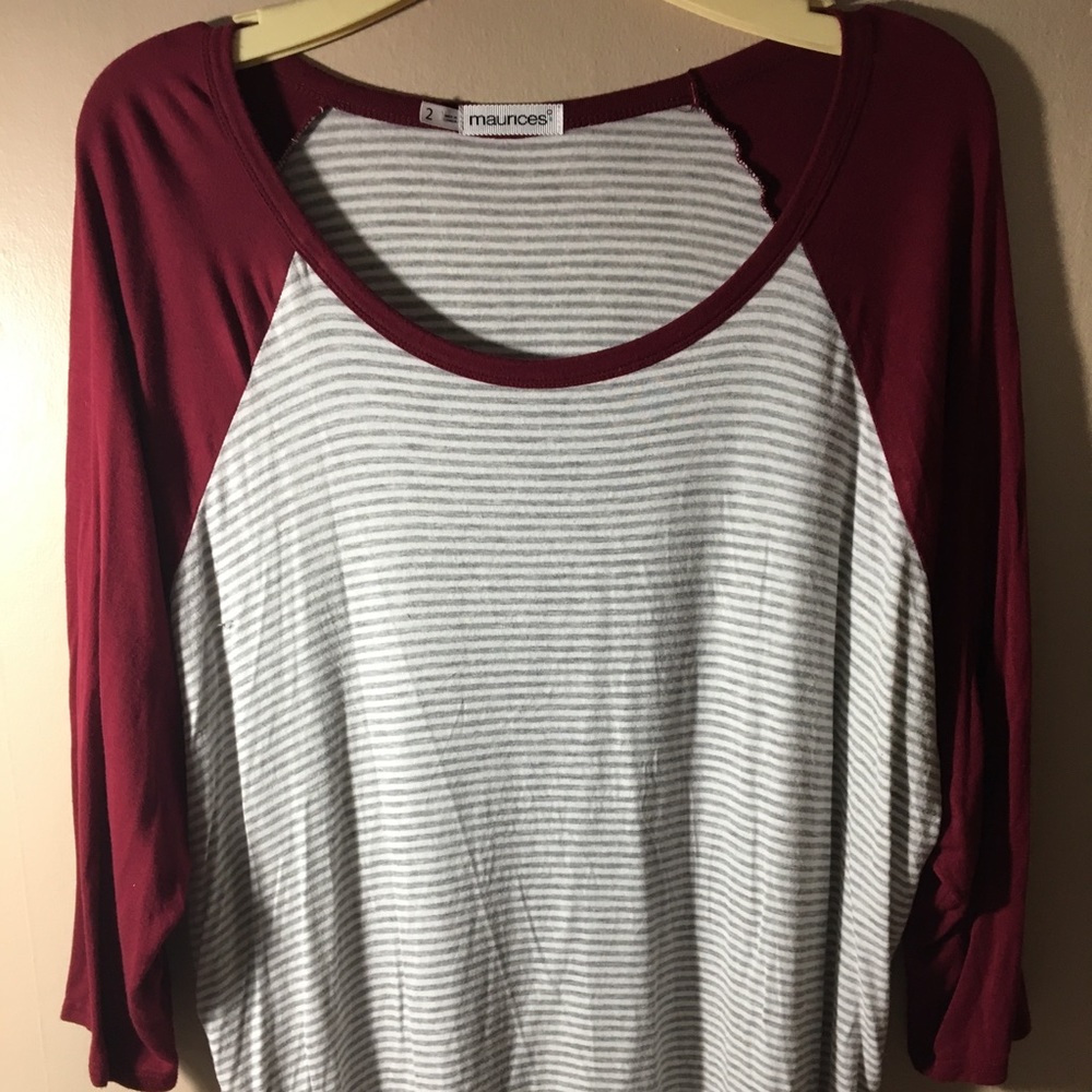 Maurice’s stripped shirt